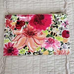 Kate Spade Dahlia Pencil Pouch, Small Floral Bag